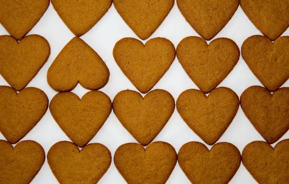 Picture background, heart, cookies