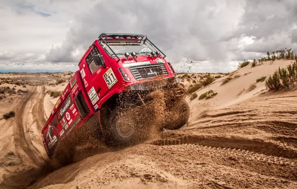 Picture Sand, Sport, Speed, Truck, Race, Rally, Dakar, Dakar, Rally, Belarus, The roads, MAZ, MAZ, 511