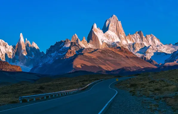 Picture road, mountains, Argentina, Santa Cruz
