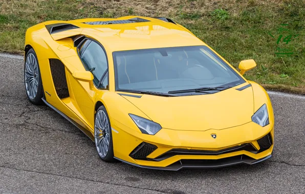 Picture Lamborghini, Yellow, Aventador, s