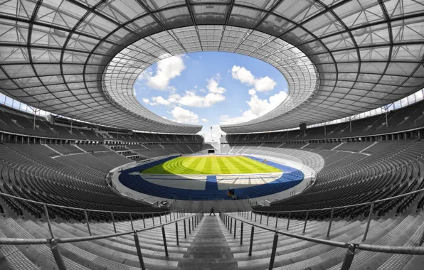 Picture field, Germany, tribune, Berlin, Olympic stadium