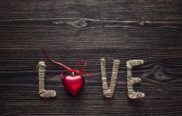 Picture love, heart, love, heart, wood, romantic, Valentine's Day