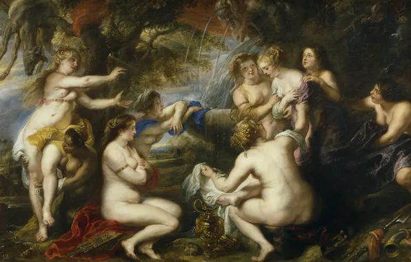 Picture erotic, picture, Peter Paul Rubens, mythology, Pieter Paul Rubens, Diana and Callisto