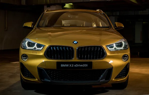 Picture lights, front view, 2018, Sport, crossover, BMW X2 M, sDrive20i