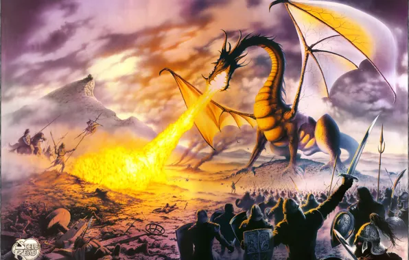 Picture Dragon, poster, Lord, Steve-Read, TOLKIEN, MISK PAINTERS