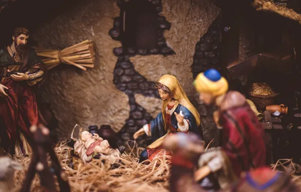 Picture Christmas, The Virgin Mary, The adoration of the Magi, The Baby Jesus, Christmas Nativity scene