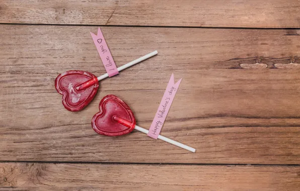 Picture hearts, lollipops, love, romantic, hearts, sweet