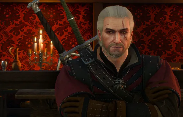 Picture the Witcher, Geralt, hunter, the protagonist, The Witcher 3 Wild Hunt, Geralt