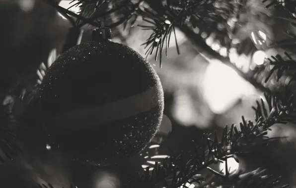 Picture toy, tree, new year, ball