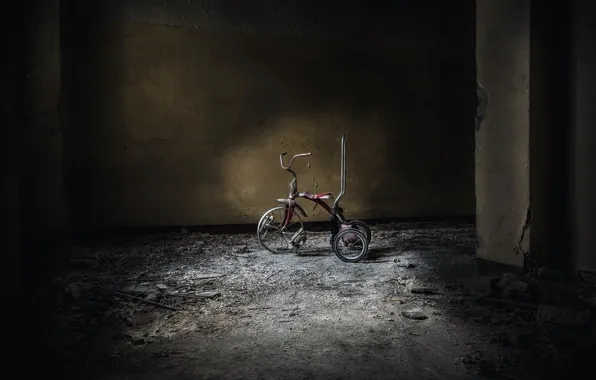 Picture bike, background, room