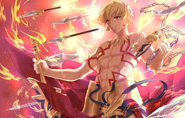 Picture weapons, guy, Gilgamesh, Archer