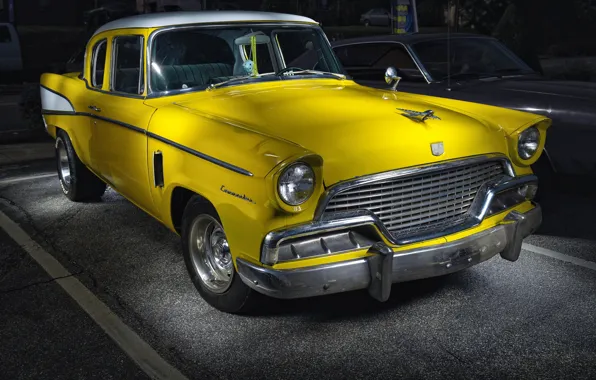 Picture yellow, car, Studebaker, Commander