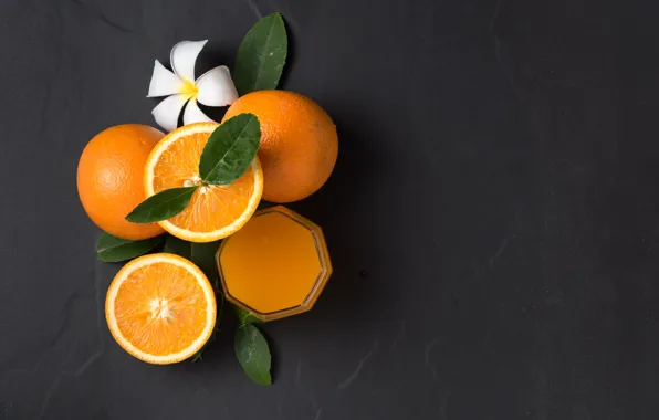 Picture orange, juice, plumeria, Citrus