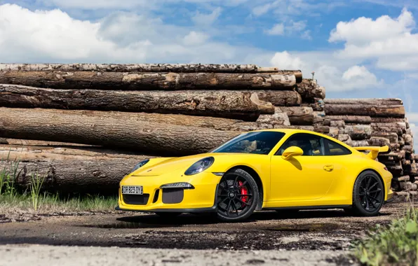 Picture Porsche, GT3, Yellow, 991
