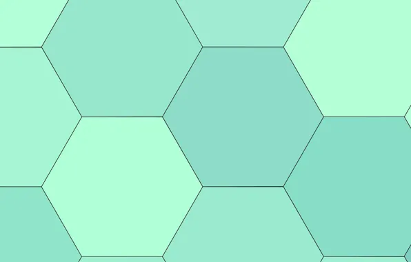 Picture texture, green, hexagon, cell