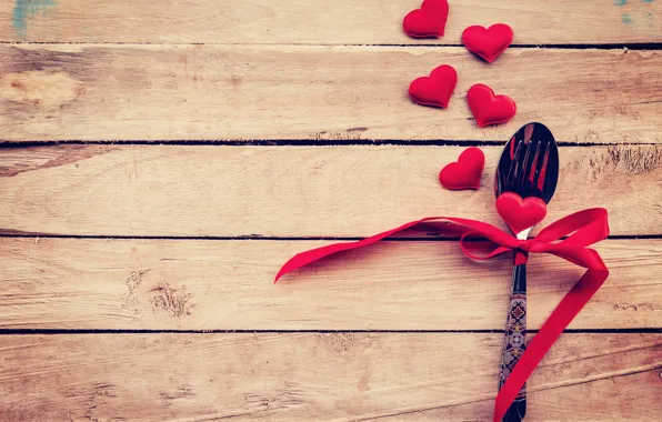 Picture love, heart, spoon, hearts, love, heart, wood, romantic, Valentine's Day