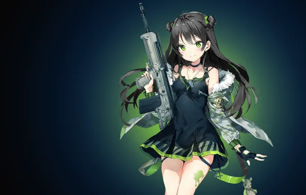 Picture gun, game, weapon, anime, rifle, bishojo, Girl Frontline