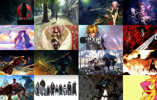 Picture sword, gun, Naruto, One Piece, Black Rock Shooter, armor, pirate, weapon, tiger, anime, plan, ken, …