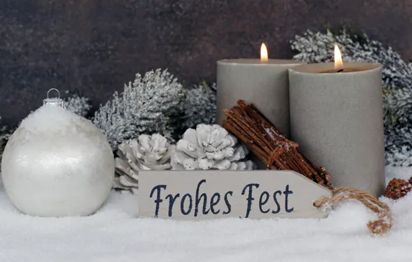 Picture candles, New Year, Christmas, merry christmas, decoration, xmas, holiday celebration
