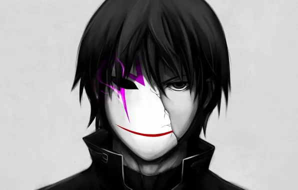 Picture anime, mask, art, guy, Darker than Black, Darker than black, Hey, the contractor