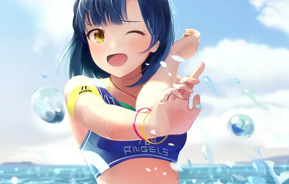 Picture summer, girl, anime, IdolM@ster