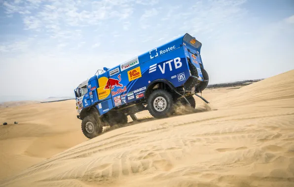 Picture Sand, Desert, Machine, Truck, Race, Master, Russia, Kamaz, Rally, Dakar, Dakar, Rally, KAMAZ, 507, The …