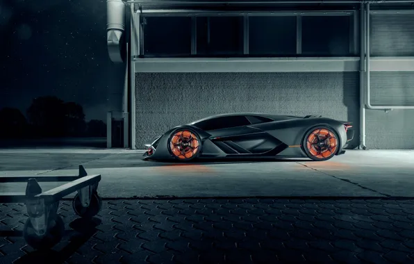 Picture Lamborghini, Light, Side, Hypercar, The Third Millennium