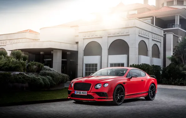 Picture Red, Bentley, Continental, Car, 2017, Supersports, Worldwide