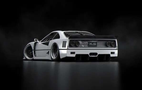 Picture car, back, When is a F40, ferrari white, not an F40