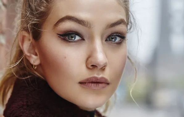 Picture look, girl, face, Gigi Hadid