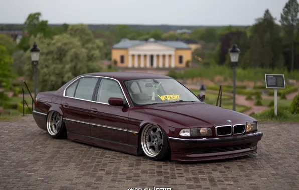 Picture car, bmw, BMW, tuning, e38, stance, 7 series, E38
