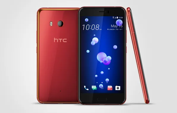 Picture HTC, smartphone, technology, Solar Red, HTC U11