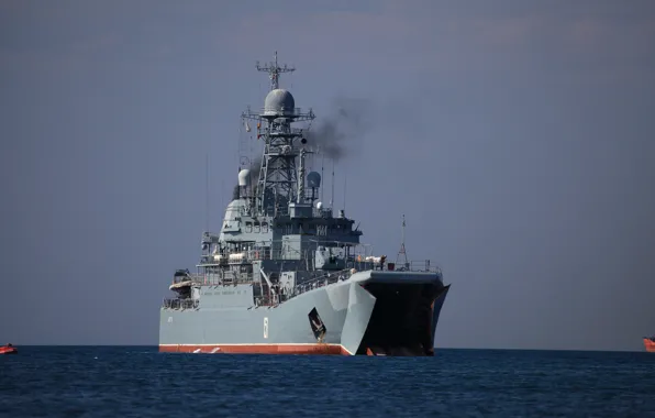 Picture sea, black, Azov, landing ship