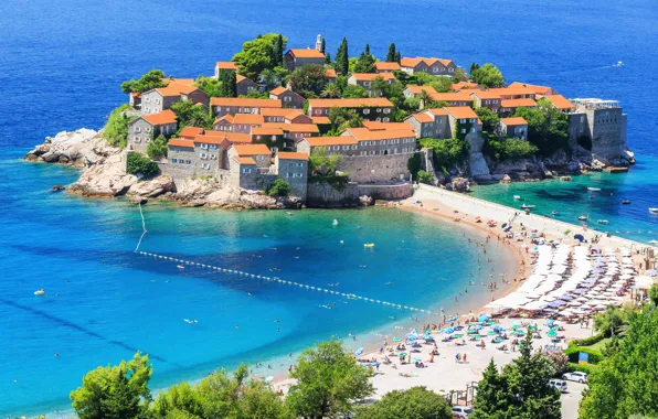 Picture Home, Beach, The city, Coast, Montenegro, Resorts, Budva