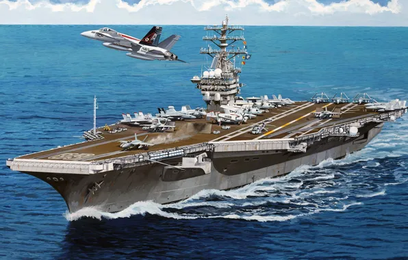 Picture US NAVY, us aircraft carrier, USS Nimitz, CVN-68