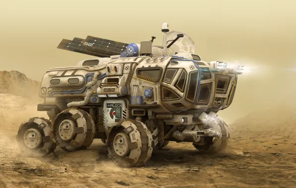 Picture transport, Igor Sobolevsky, Mars Exploration Vehicle, 02 MEV, mars backplate