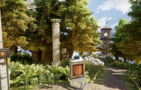 Picture vegetation, watch, tower, Cyan Inc, MYST VR