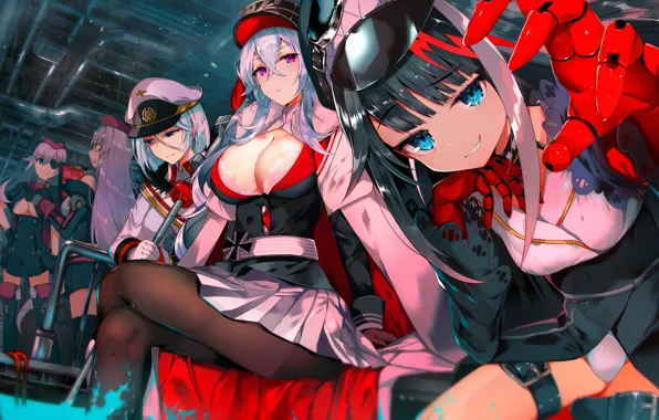 Picture girls, Anime, characters, Azur Lane