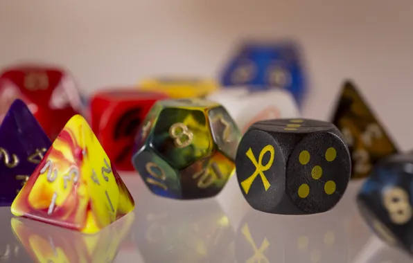 Picture colors, dice, dungeons and dragons, role-playing games