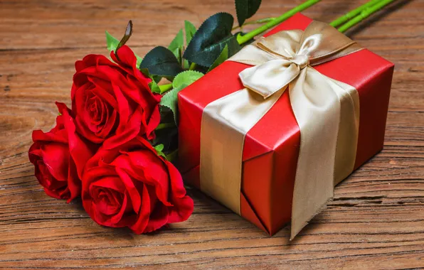 Picture love, gift, heart, roses, bouquet, red, red, love, romantic, hearts, Valentine's Day, gift, valentine, roses