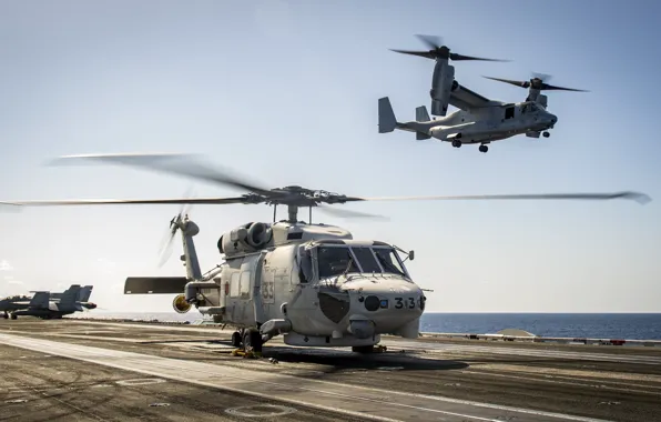Picture deck, MV-22 Osprey, SH-60K