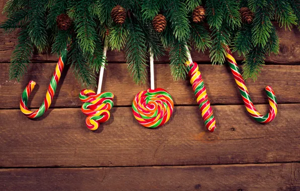 Picture tree, New Year, Christmas, lollipops, Christmas, wood, Merry Christmas, Xmas, gift, decoration, lollipop
