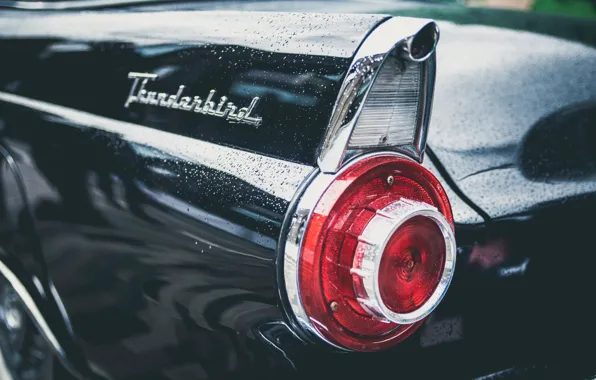 Picture car, Ford, headlight, car, classic, Thunderbird