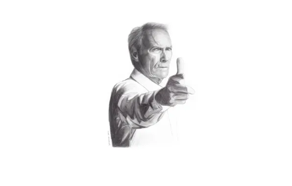 Picture face, actor, Clint Eastwood, Clint Eastwood