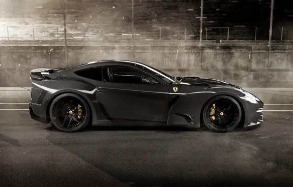Picture Road, Tuning, Shadow, Ferrari, Car, Drives, Berlinetta, F12, Spoiler, Side View