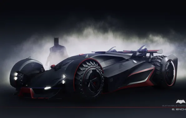 Picture silhouette, car, batmobile concept
