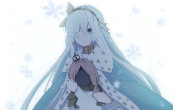 Picture look, girl, snowflakes, Fate / Grand Order