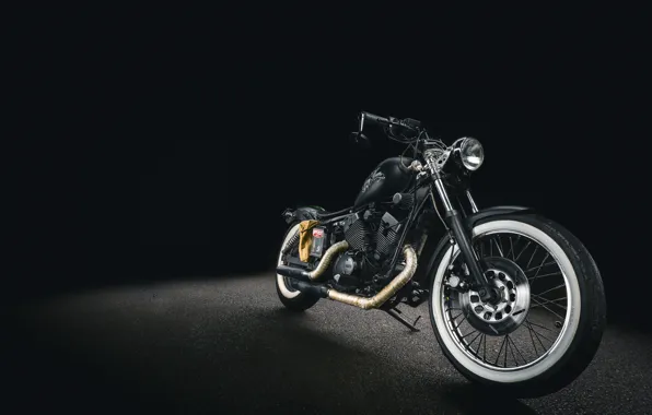 Picture Motorcycle, Harley Davidson, The Dark Background