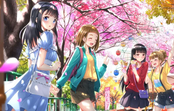 Picture Girls, Spring, Park