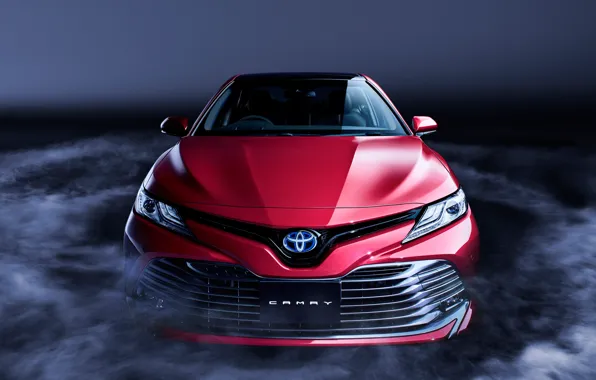 Picture Toyota, Front, Smoke, RED, Camry, Sight, XV70